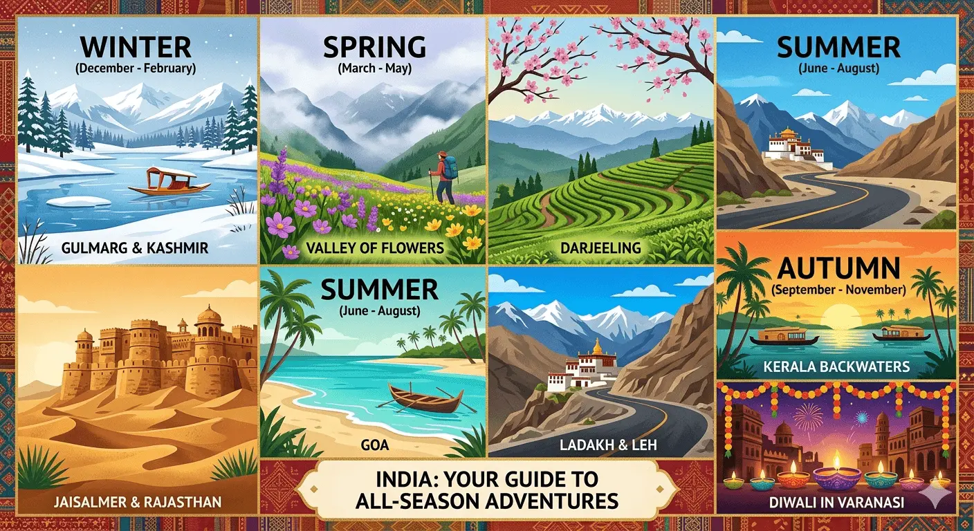 Best Places to Visit in India in Every Season