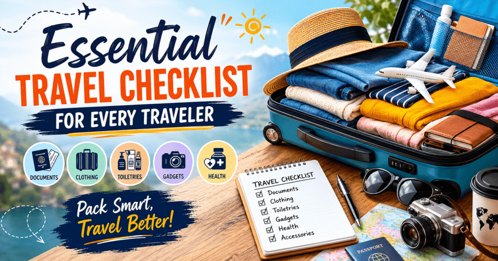 Essential Travel Checklist for every Traveler